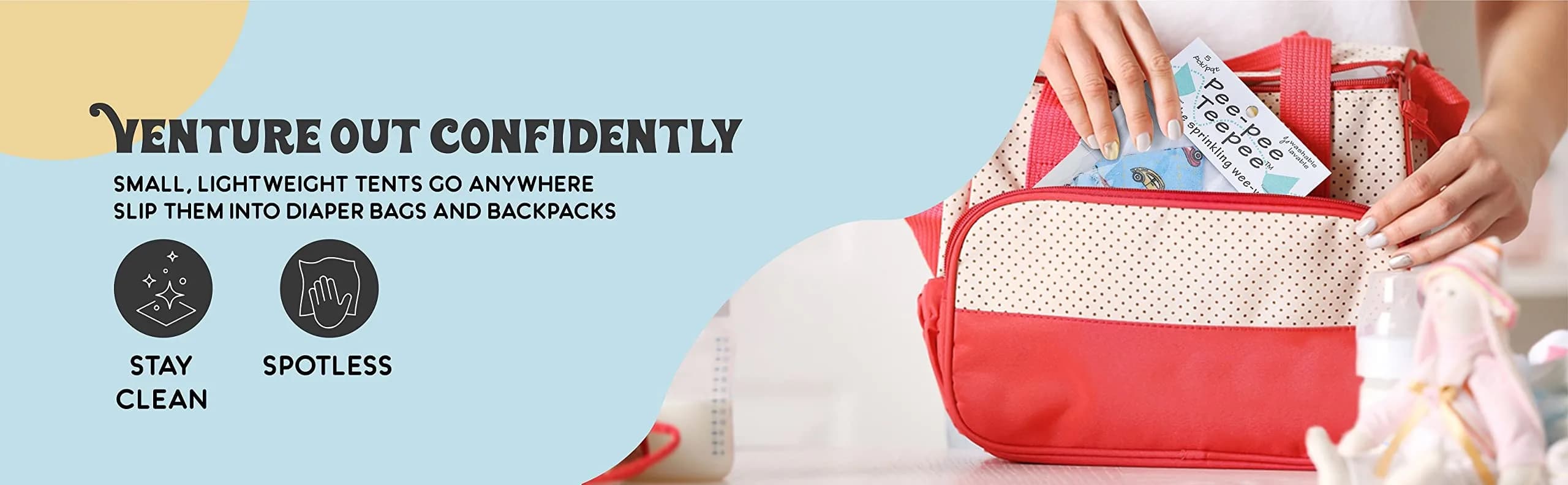 Beba Bean Pee-Pee Teepee Baby Boy Diaper Covers 5 Pack | Prevents Sprays During Changes thumbnail 9