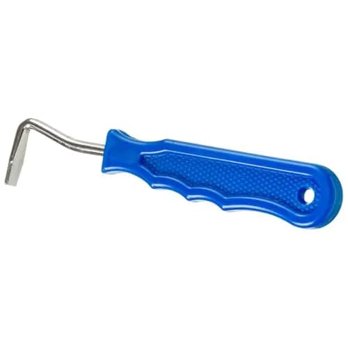 Tough 1 Metal Hoof Pick with Easy Grip Handle - Royal Blue | Durable Steel Hoof Tool for Horses thumbnail 1