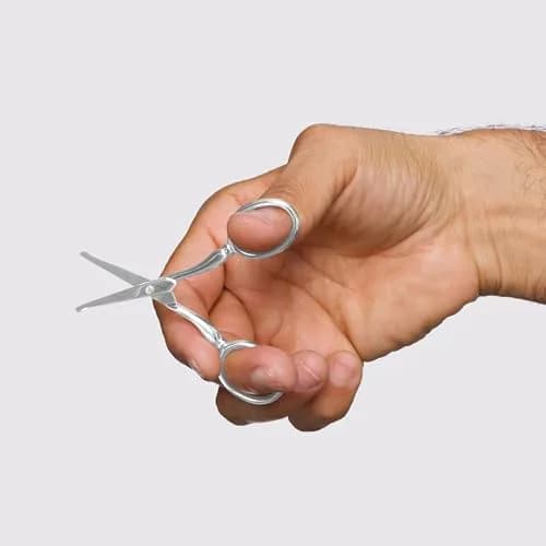 Tweezerman Facial Hair Scissors Stainless Steel | Precision Trimming for Nose, Ear & Face Hair thumbnail 2