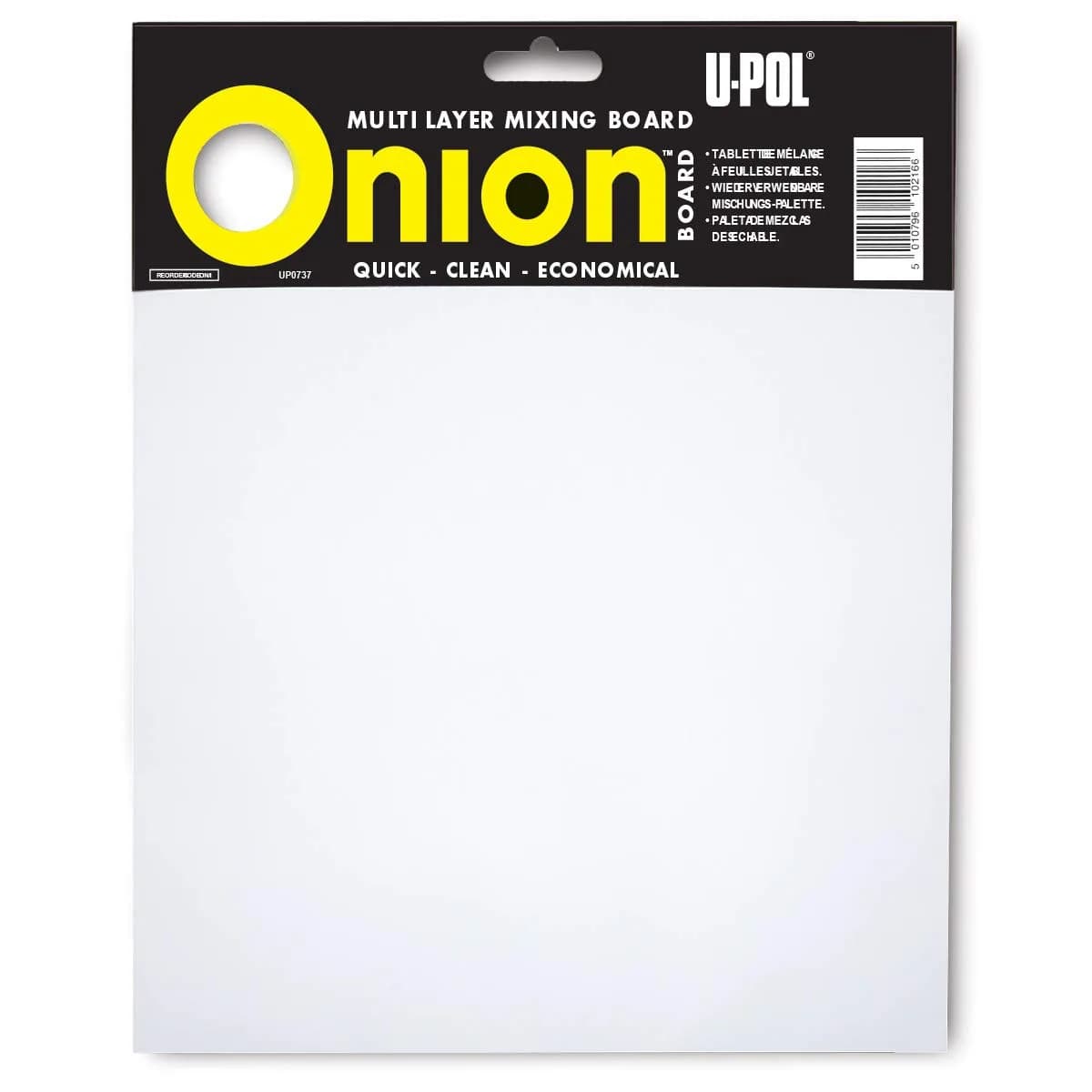 U-POL Onion Board Multilayered Mixing Palette | Special Formulated Paper for Resins & Solvents - main product image