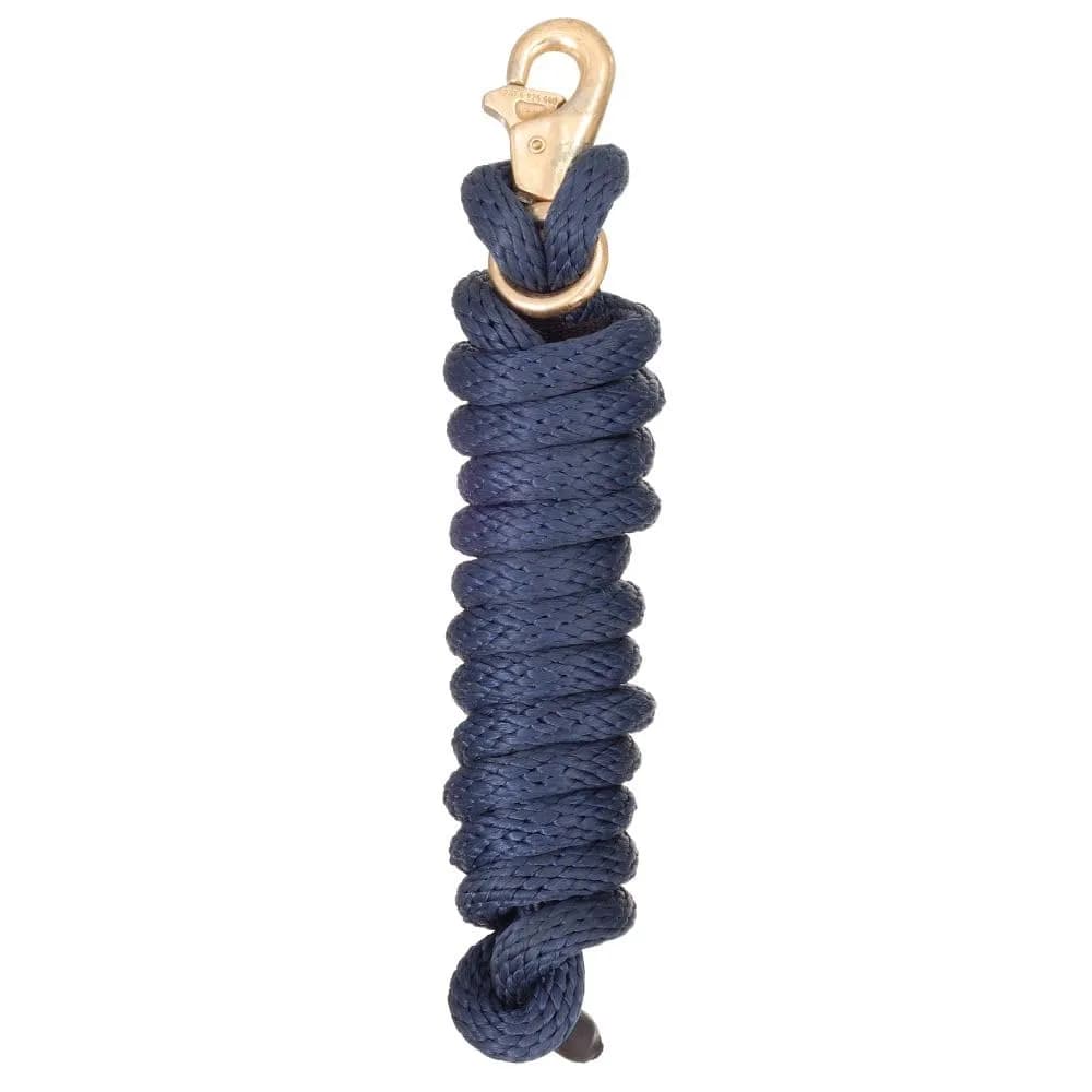 Tough 1 Poly Lead with Replaceable Triggerbull Snap, 2.6m (8.5 ft) | Durable Horse Lead Rope for Daily Handling — Navy Blue