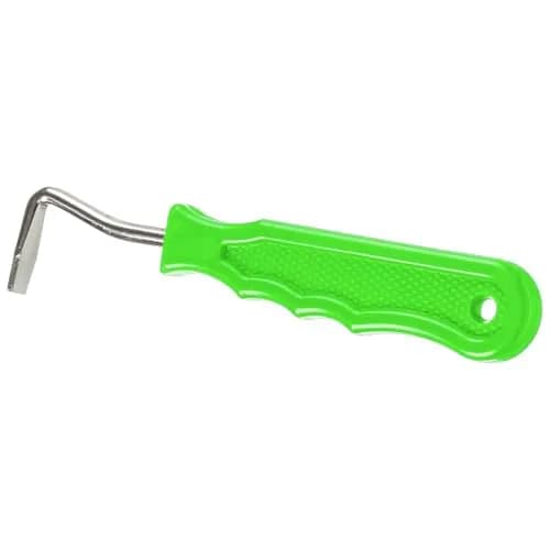 Tough 1 Metal Hoof Pick, Neon Green | Durable Steel Hoof Tool with Secure Grip thumbnail 1