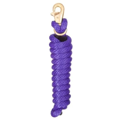 Tough 1 Poly Lead with Replaceable Triggerbull Snap - Purple 2.6 cm (0.625 in) x 243.8 cm (96 in) | Horse Lead Rope with Easy-Swap Hardware thumbnail 1