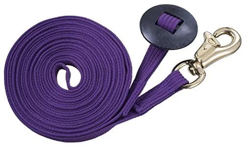 Tough 1 German Cord Cotton Lunge Line with Heavy Snap, Purple 22.86 m (75 ft) thumbnail 1