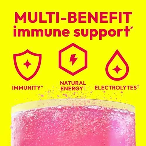 Emergen-C Pink Lemonade Immune Support Powder (9.9 Oz, 1 Pack) | USA Import for Daily Wellness thumbnail 2