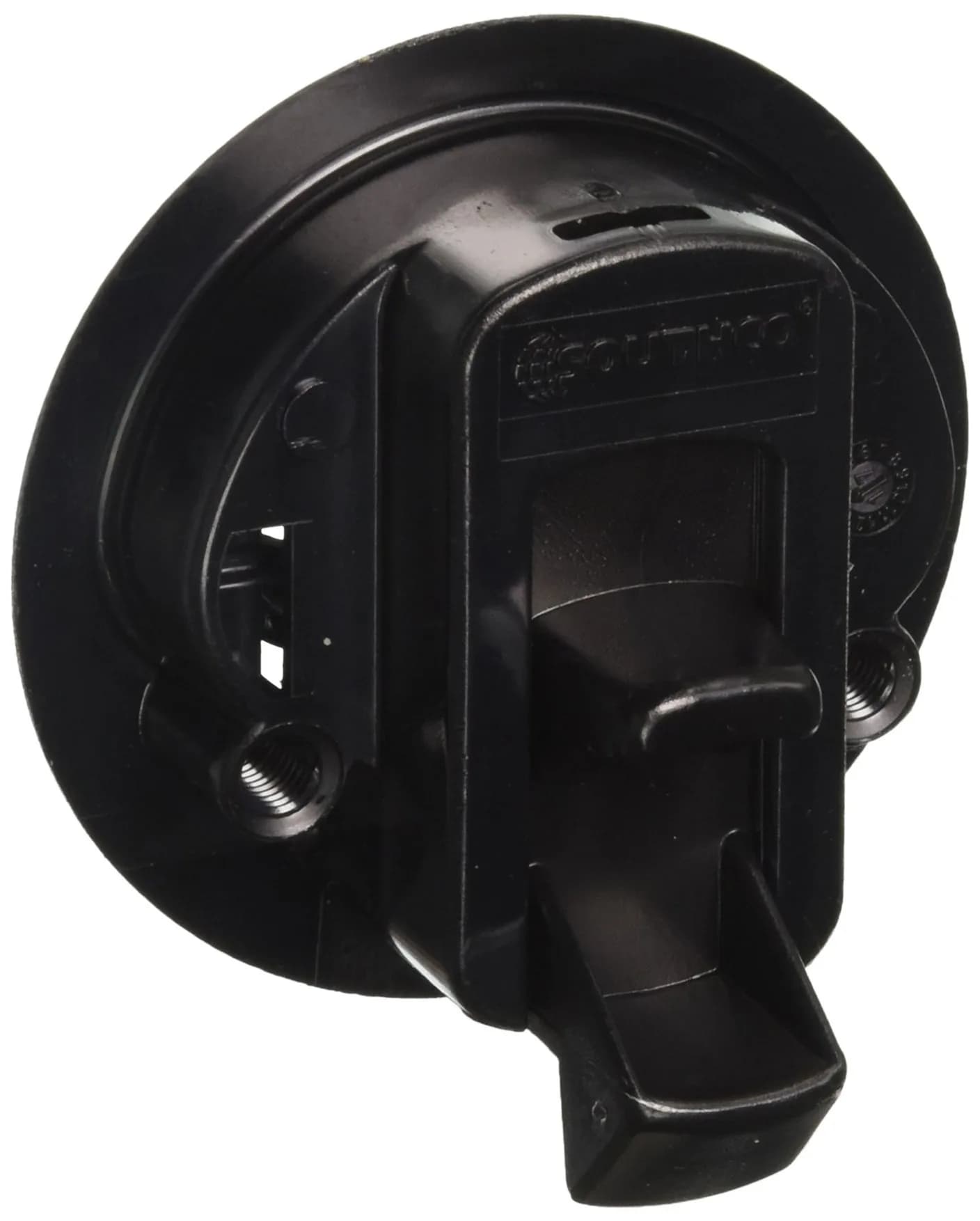 Southco M1-63 Flush Pull Latch Non-Locking Black Polycarbonate with Stainless Steel Hardware | Panel Thickness 0.475-0.675 Inches — Black