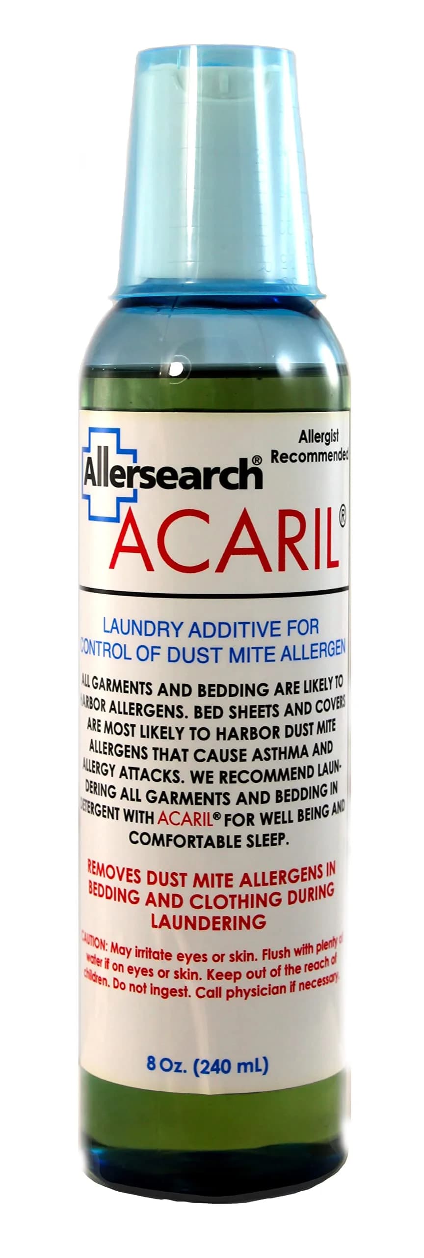 Allersearch ACARIL Laundry Additive 8 Oz | allergen removal safe for all fabrics - main product image
