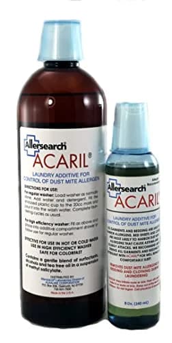 Allersearch ACARIL Laundry Additive 8 Oz | allergen removal safe for all fabrics thumbnail 3