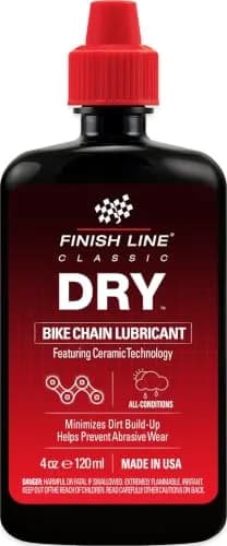 Finish Line Dry Chain Lubricant Ceramic Dry-Film 118ml (4 oz) | Dirt Repellent for Indian Roads thumbnail 1