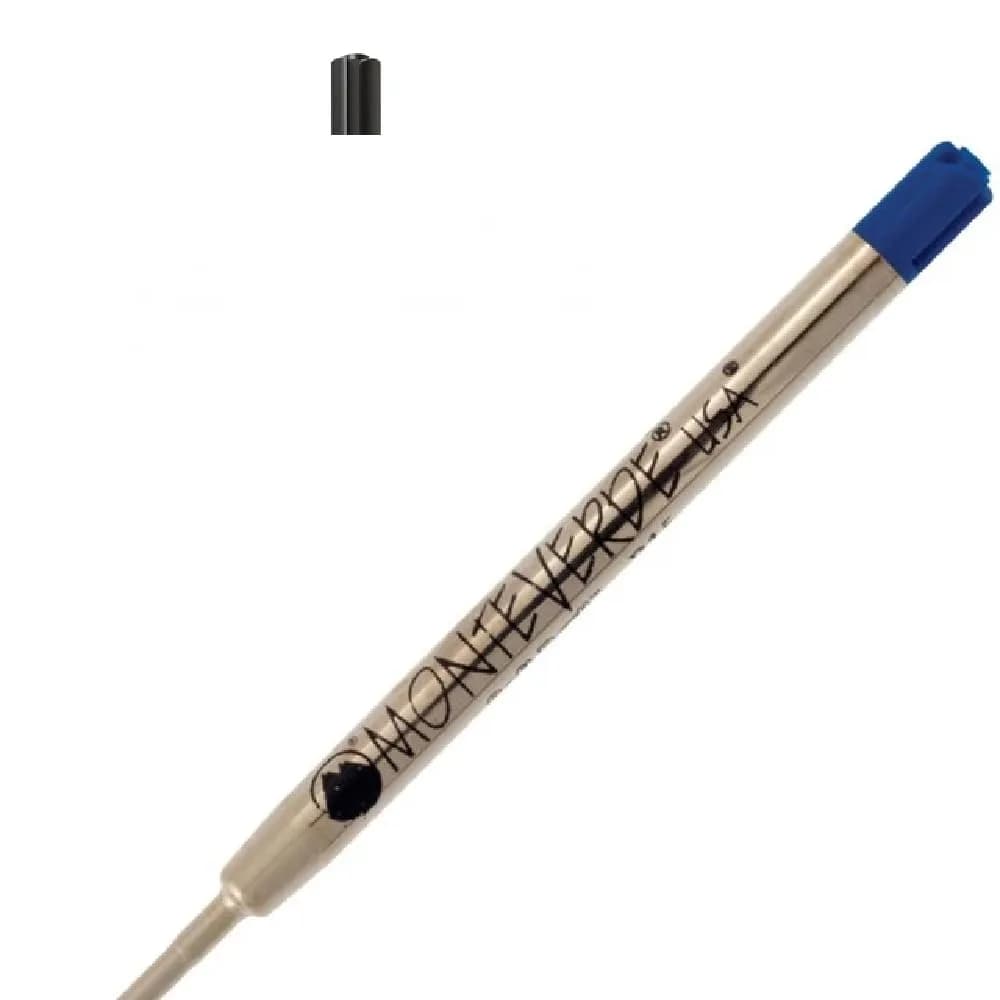 Monteverde Parker Style Ballpoint Refill Medium Brown 2 Pack | Compatible with Parker, Conklin, Schmidt, Retro51 — Blue