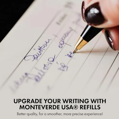 Monteverde Soft Roll Ballpoint Pen Refills for Parker-Style Pens | Smooth Dual-Tone Ink, 2-Pack thumbnail 5