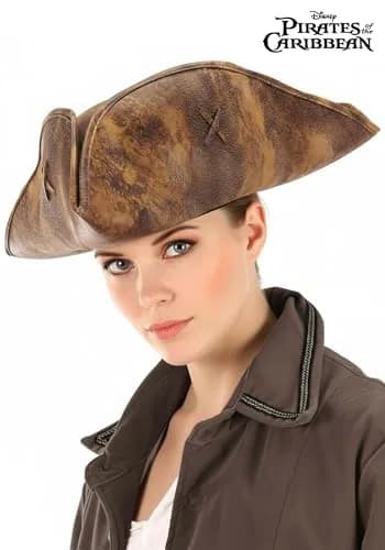 elope Disney Pirates of the Caribbean Jack Sparrow Costume Tricorn Hat for Adults, Adjustable Band - Officially Licensed thumbnail 4