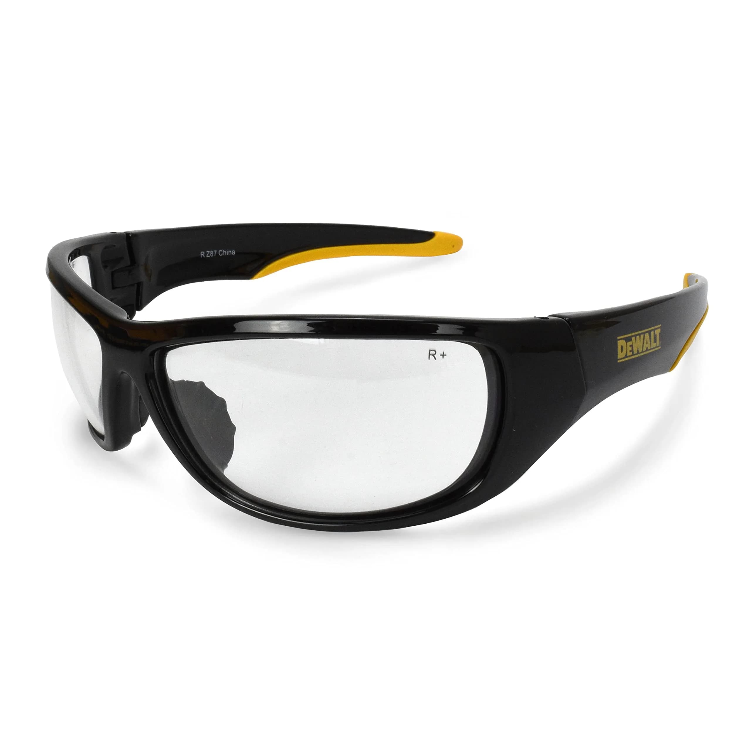 DEWALT Dominator Z87+ Safety Glasses with Clear Lens | ANSI Z87.1+ High-Impact Rated - main product image