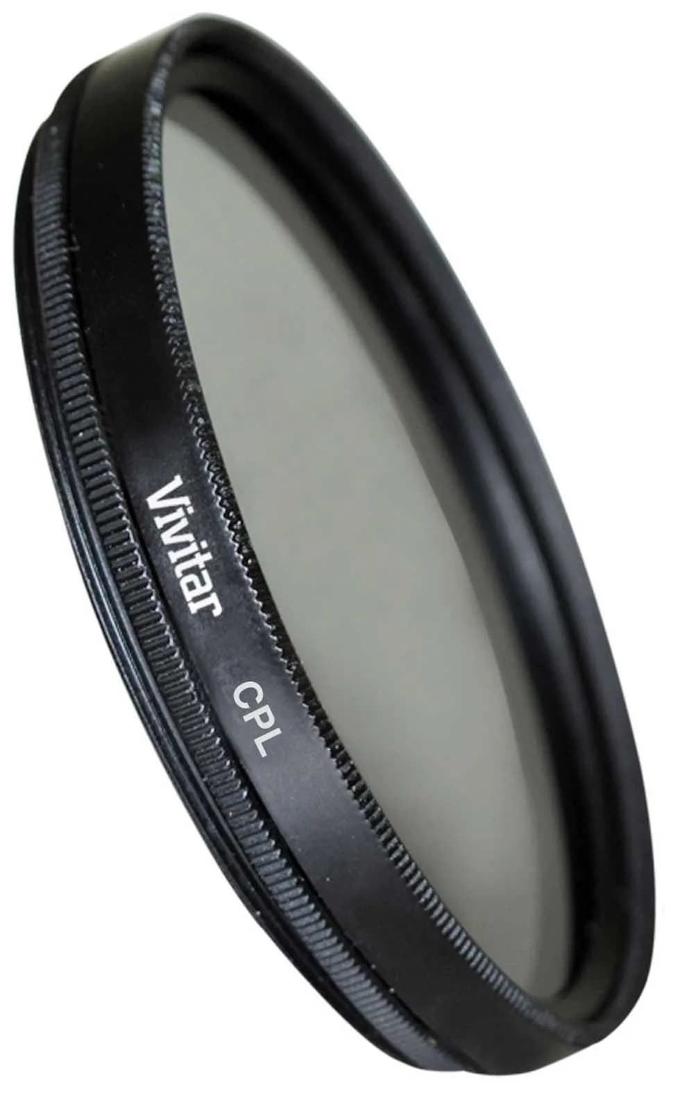 Vivitar 72mm Circular Polarizer CPL Filter | Multi-Coated Glass for DSLR Cameras — 62mm