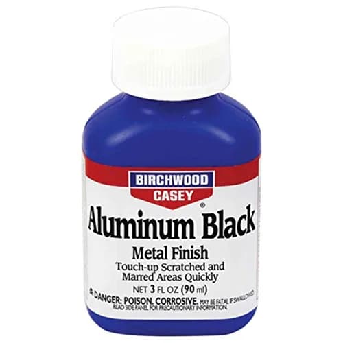 Birchwood Casey Aluminum Black Metal Finish 88.7 ml (3 fl oz) | Restores Scratched Aluminum Parts thumbnail 1