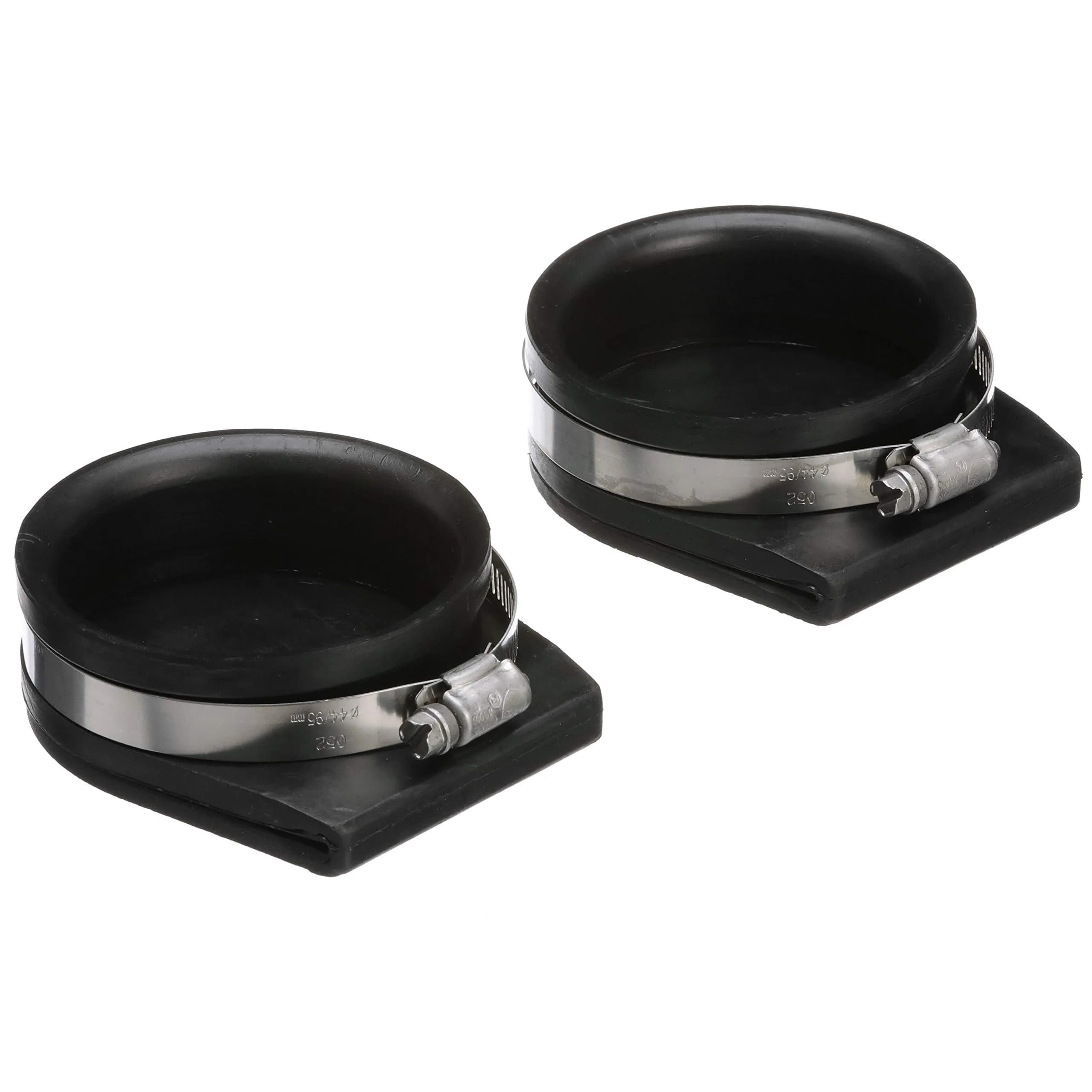 Seachoice Exhaust Guard Covers, Fits 4 in. OD Pipe, Black Rubber with Stainless Steel Hose Clamp | Marine-Grade Weather-Resistant - main product image
