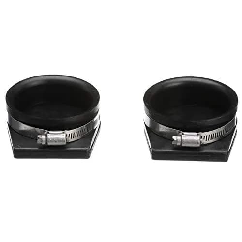 Seachoice Exhaust Guard Covers, Fits 4 in. OD Pipe, Black Rubber with Stainless Steel Hose Clamp | Marine-Grade Weather-Resistant thumbnail 3