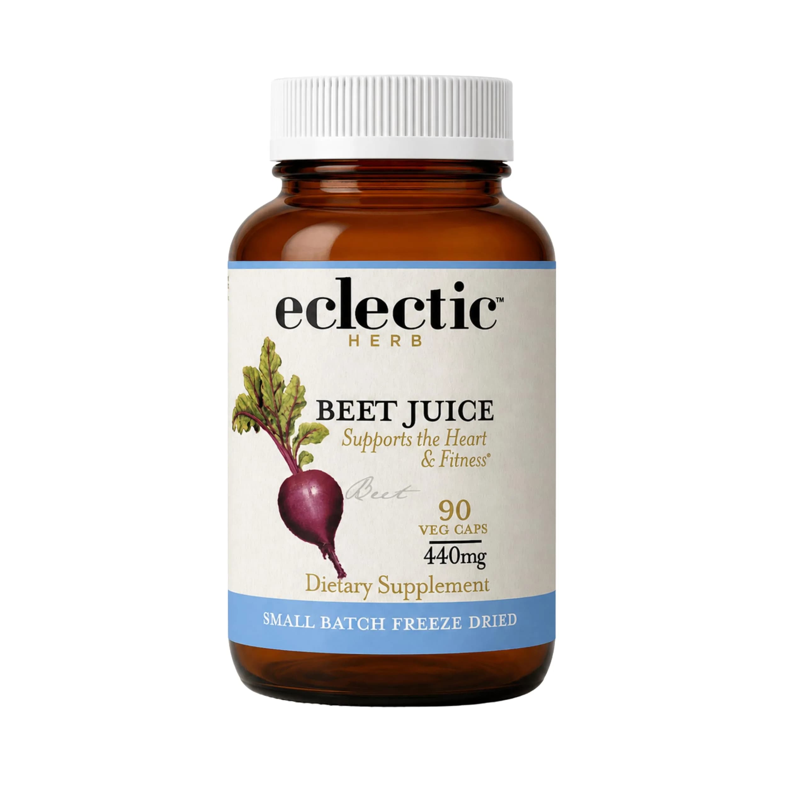 ECLECTIC INSTITUTE Organic Beet Juice Capsules 90 CT | Supports Heart & Circulatory Health — Blue