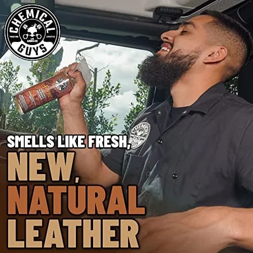 Chemical Guys Leather Scent Air Freshener & Odor Neutralizer Spray, 16 oz | Authentic Leather Fragrance for Cars & Home thumbnail 5