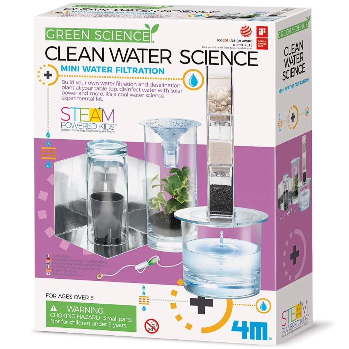 4M Clean Water Science Kit | STEM Educational Toy for Kids & Teens, Ages 8+
