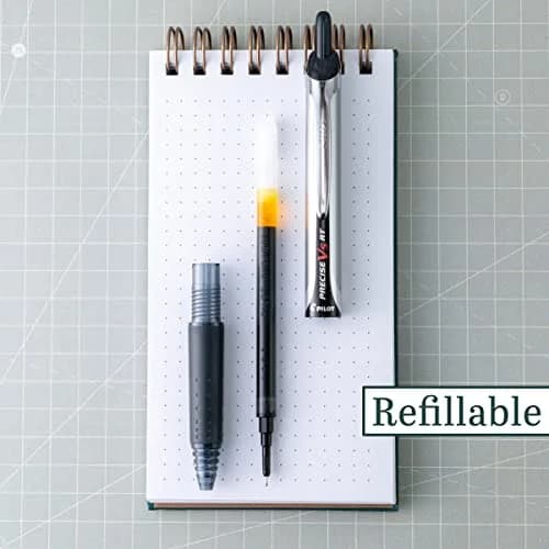 Pilot Precise V5 RT Rolling Ball Pens 0.5mm Extra Fine Point 4-Count | Smooth Ink Flow for School, Journaling & Office Writing thumbnail 3