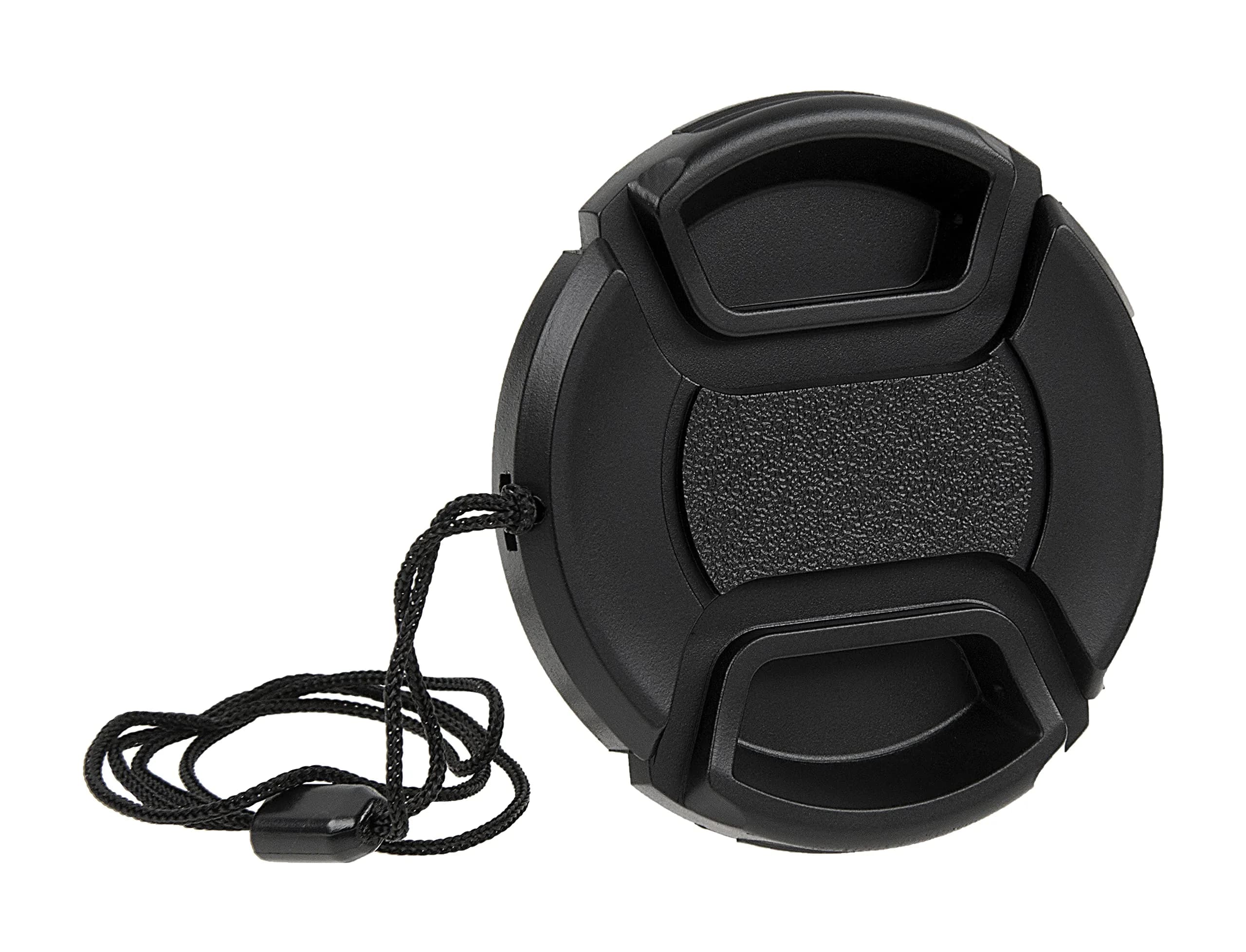 Fotodiox Inner Pinch Lens Cap, Lens Cover with Cap Keeper, 82mm | Durable Plastic Lens Protection — 55mm