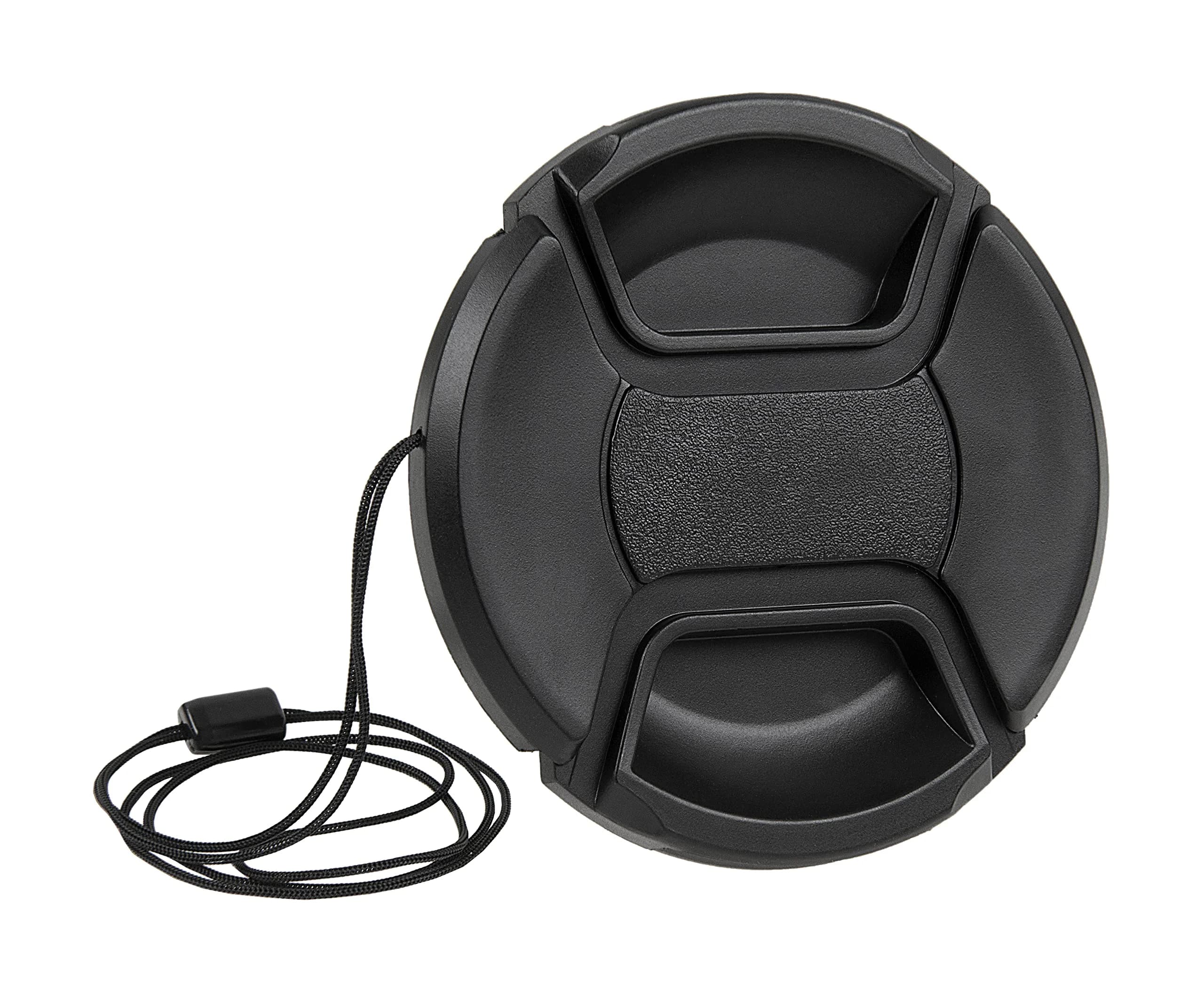 Fotodiox Inner Pinch Lens Cap, Lens Cover with Cap Keeper, 82mm | Durable Plastic Lens Protection — 72mm