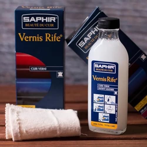 SAPHIR Vernis Rife Patent Leather Cleaner 100ml (3.3 Fl Oz) | Restores Shine & Protects Against Cracking thumbnail 4
