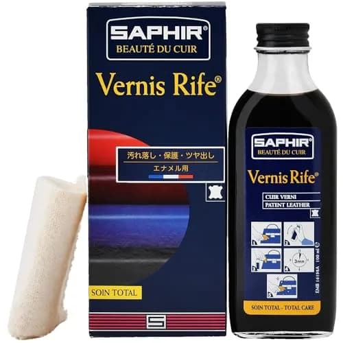 SAPHIR Vernis Rife Patent Leather Cleaner 100ml (3.38 Fl Oz) | Cleans, Shines, Protects Against Cracking thumbnail 1