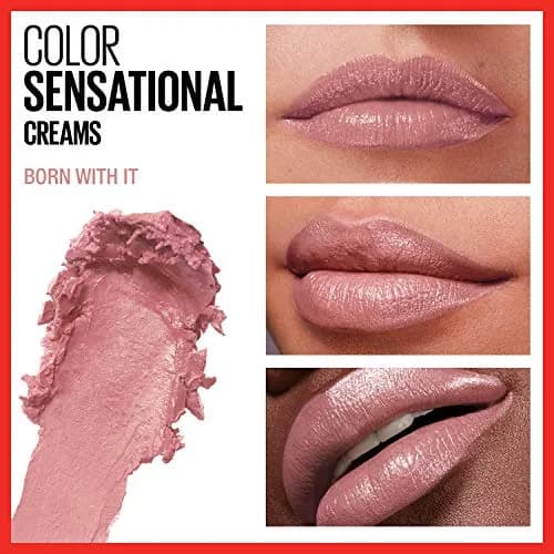 Maybelline Color Sensational Lipstick Born With It 0.15 oz | Creamy Hydrating Nude Pink thumbnail 3