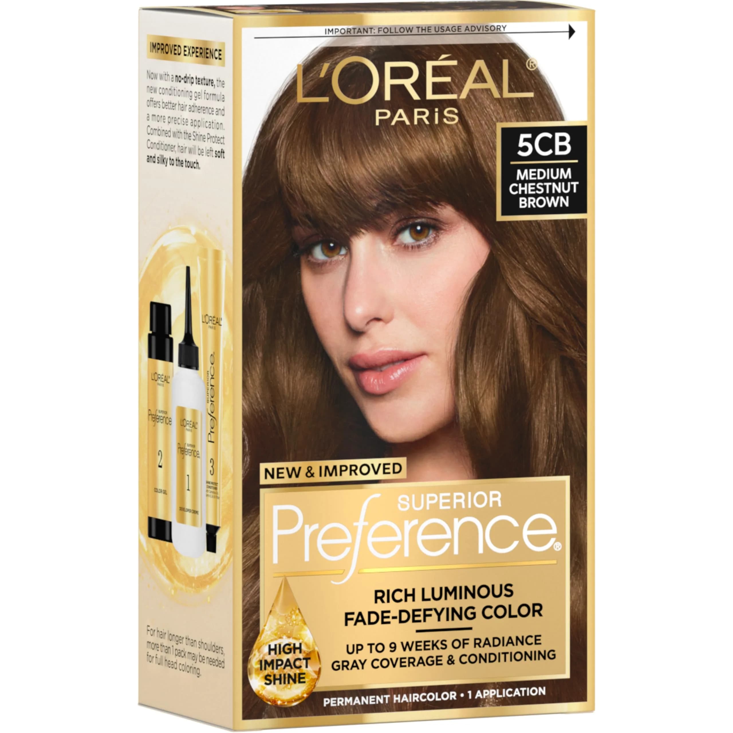 L'Oreal Paris Superior Preference Ultra Light Ash Brown Permanent Hair Color - 1 Count Pack