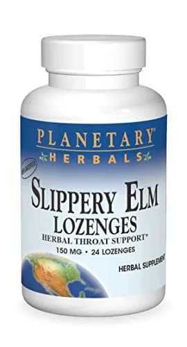 Planetary Herbals Slippery Elm Lozenges, Herbal Throat Support, 24 Lozenge thumbnail 1