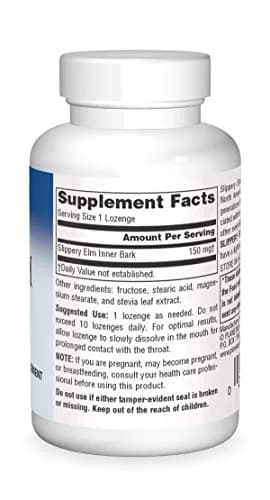 Planetary Herbals Slippery Elm Lozenges, Herbal Throat Support, 24 Lozenge thumbnail 3