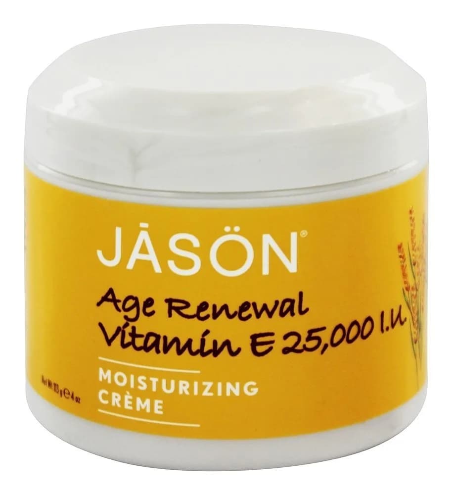 Jason Vitamin E Moisturizing Crème 25000 IU 118ml (4 Ounces) | Restores Aging Skin — 12 Ounce