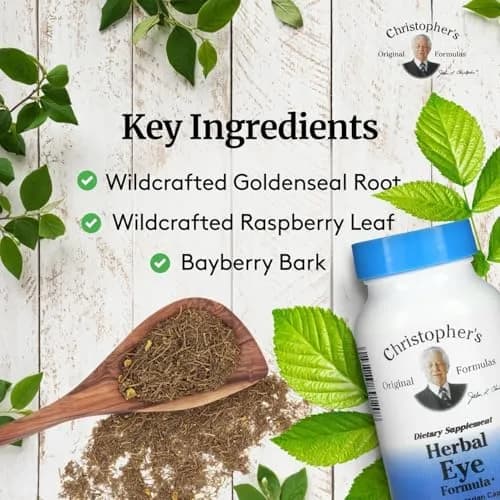 Christopher's Original Formulas Herbal Eye Formula - Natural Eye Support with Whole Food Herbs - Pack of 3 | Supports Eye Health Naturally thumbnail 3