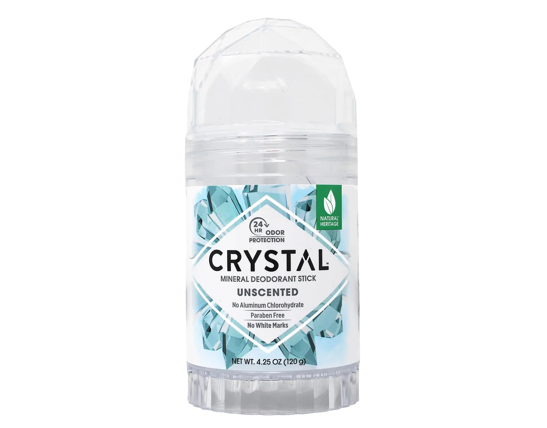 Crystal Essence Unscented Deodorant Stick 120.5g (4.25 oz) | Natural Mineral Odor Protection — Unscented / 4.25 Ounce