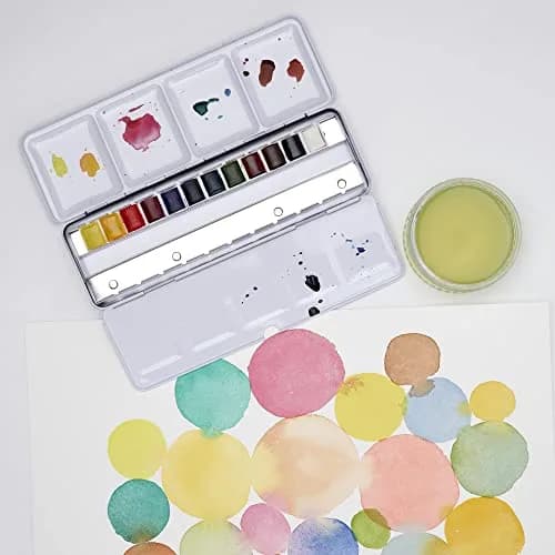 Winsor & Newton Cotman Watercolor Paint Set, 12 Half Pan Travel Tin | Artist Grade Watercolors for India thumbnail 6