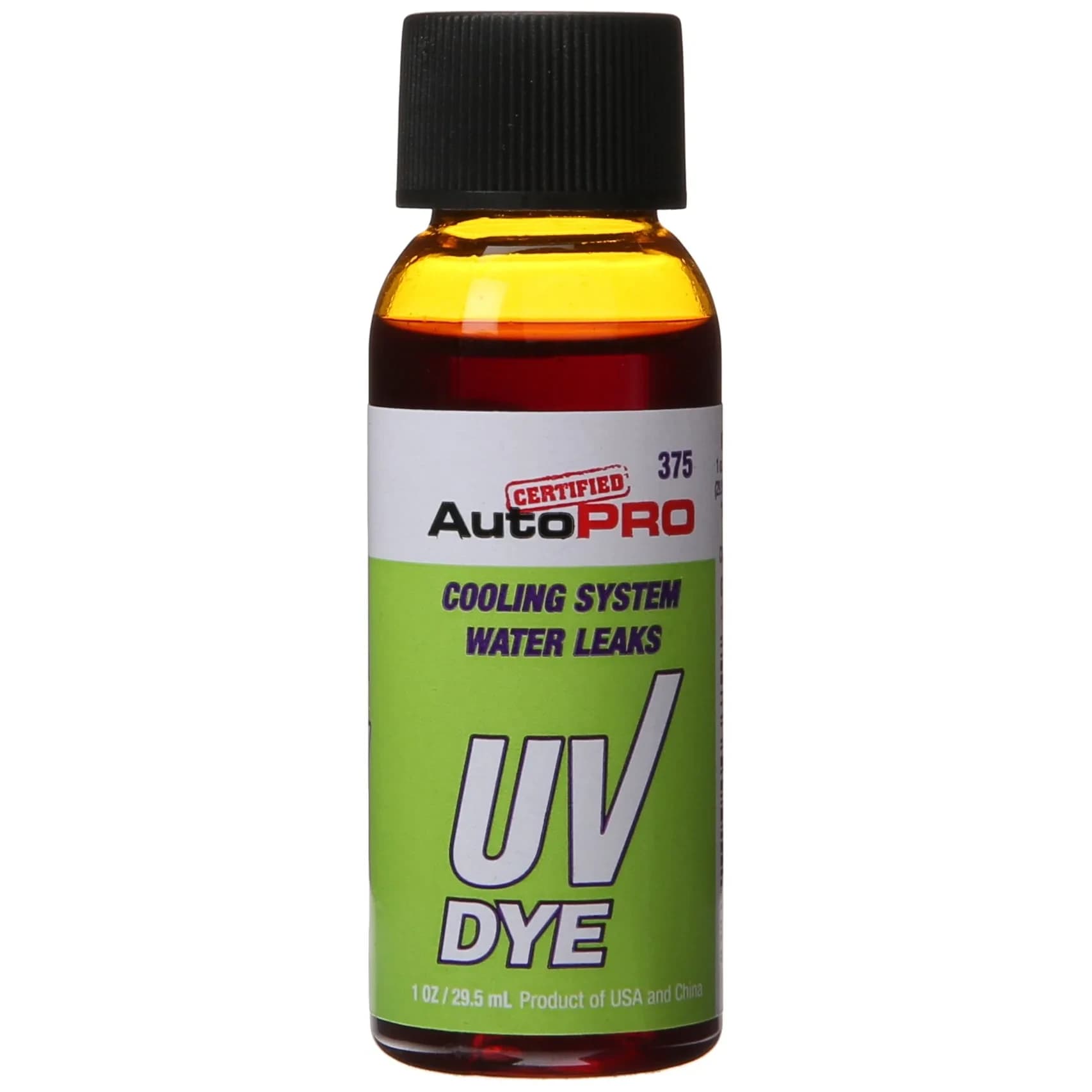 A/C Pro Radiator & Engine Cooling System UV Dye 1 Oz | Helps Locate Leaks