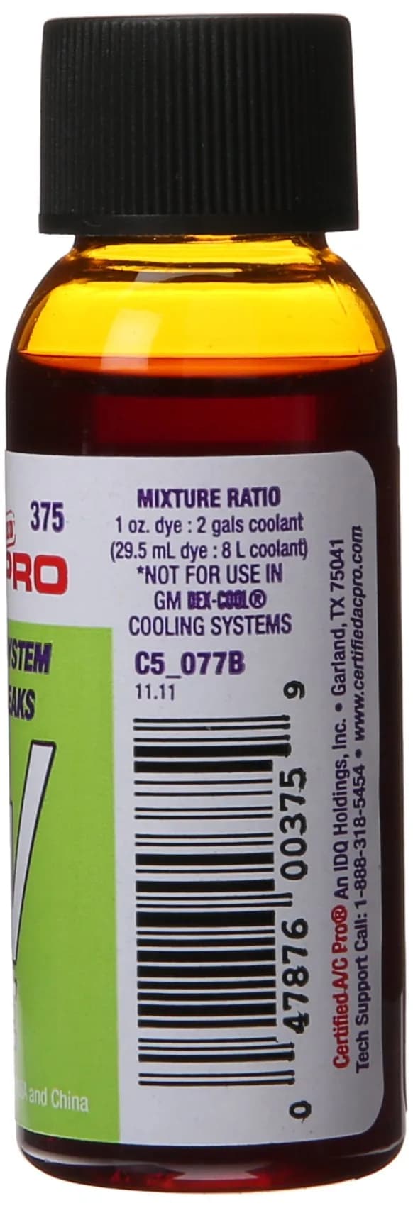 A/C Pro Radiator & Engine Cooling System UV Dye 1 Oz | Helps Locate Leaks thumbnail 2