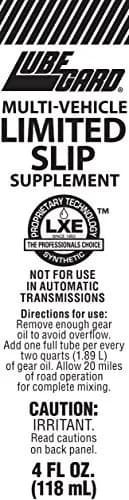 Lubegard 31904 Universal Limited Slip Supplement 4 fl oz (118 ml) | Eliminates Differential Chatter thumbnail 6