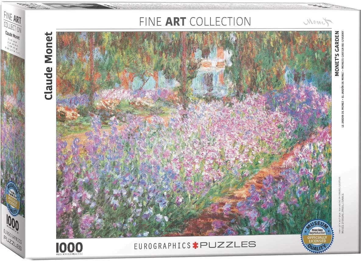 Eurographics Monet's Garden by Claude Monet 1000-Piece Puzzle | Fine Art Jigsaw Puzzle - main product image