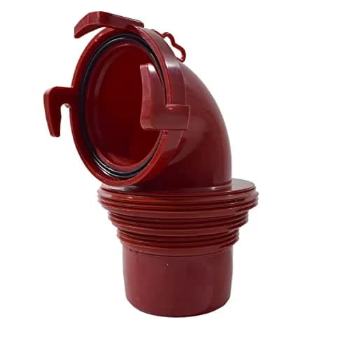 Valterra EZ Coupler 90° Bayonet Sewer Fitting, Red | Gas-Tight 3-4 Inch Thread Sizes thumbnail 1