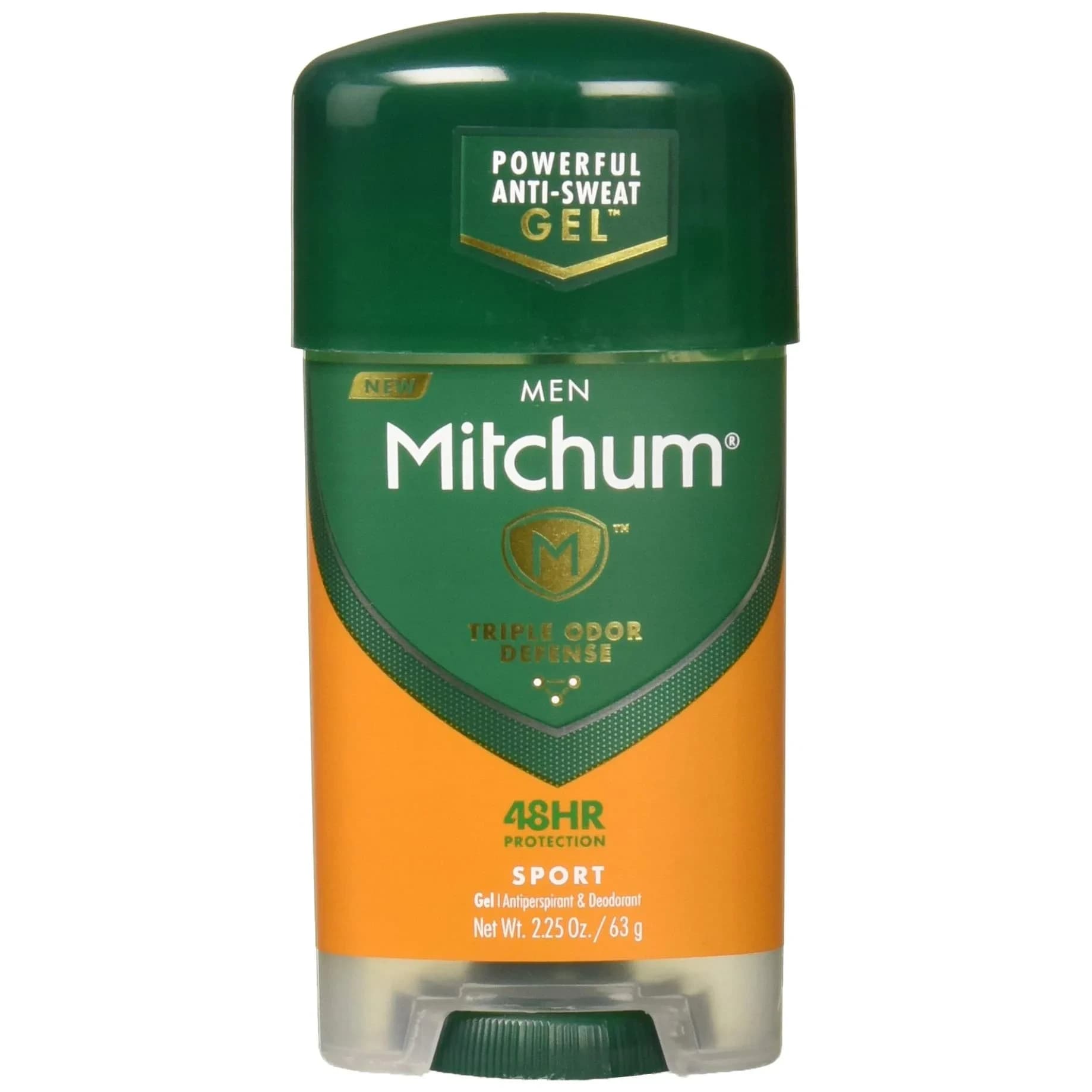 Mitchum Men's Antiperspirant Deodorant Gel Unscented 3.4 oz | 48HR Sweat & Odor Protection — green