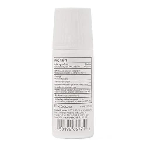 Medline MedSpa Roll-On Antiperspirant 1.5 oz | Long-Lasting Sweat & Odor Protection thumbnail 3