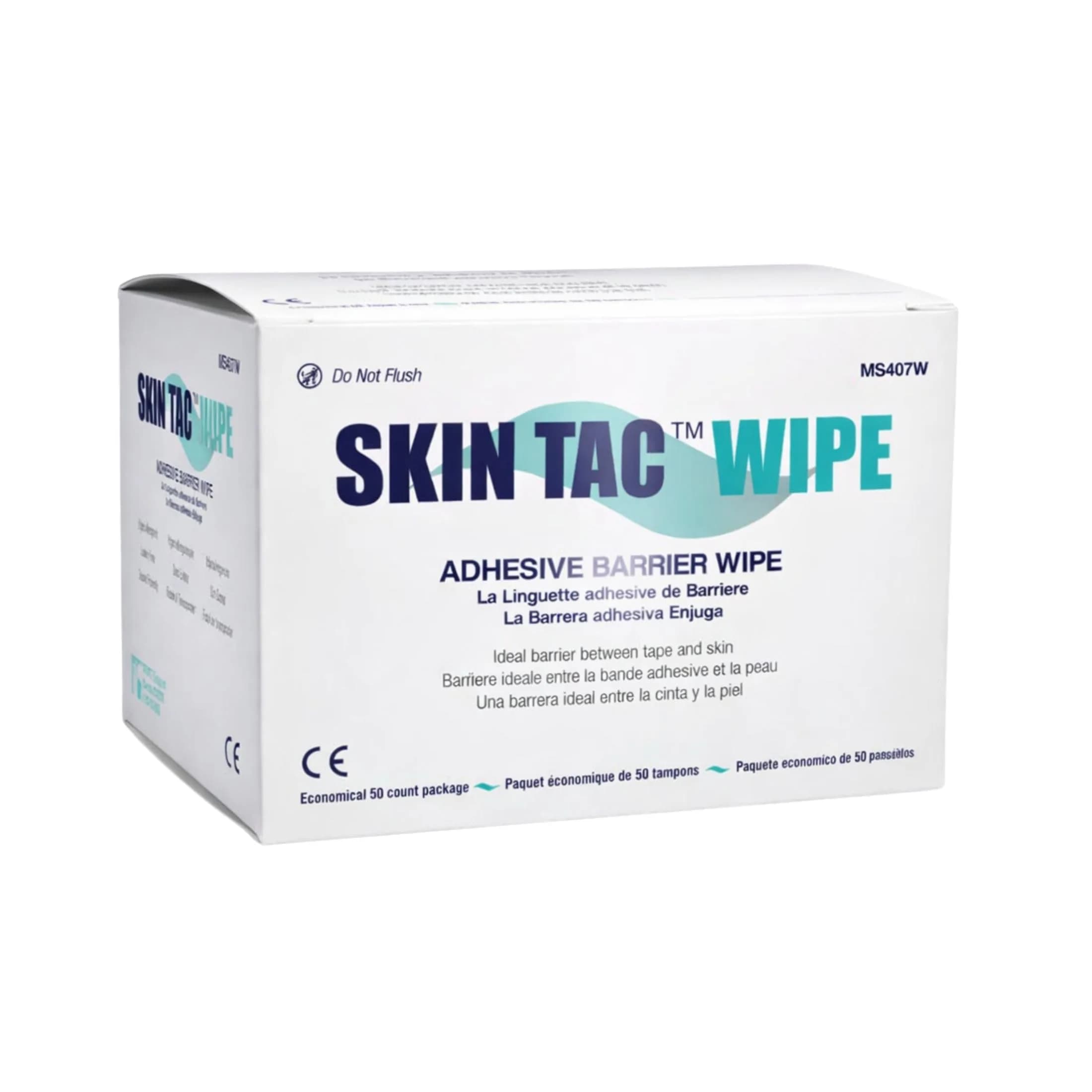 Torbot Skin-Tac™ Adhesive Barrier Wipes 50 count | Latex-Free, Hypoallergenic, Skin-Friendly