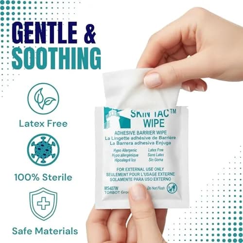Torbot Skin-Tac™ Adhesive Barrier Wipes 50 count | Latex-Free, Hypoallergenic, Skin-Friendly thumbnail 4