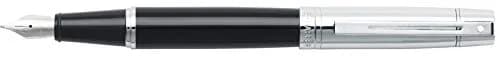 Sheaffer Fountain Pen 1 Count | Glossy Black & Chrome, Fine Nib, Elegant Design thumbnail 2