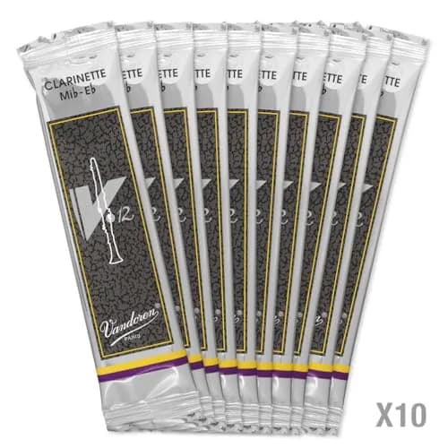 Vandoren CR613 Eb Clarinet V 12 Reeds Strength No. 3, Box of 10 | Thicker Heel for Rich Sound thumbnail 3