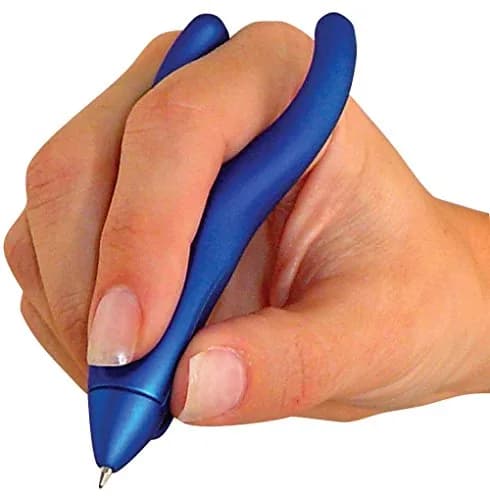 PenAgain ErgoSof Pen Blue, Medium Point, Black Ink | Ergonomic Grip for Arthritis & Carpal Tunnel thumbnail 3