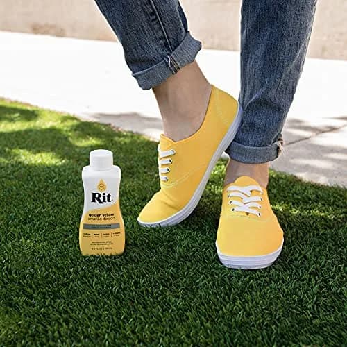 Rit Liquid Fabric Dye, Golden Yellow (237ml / 8 Fl Oz) - Vibrant Color for Cotton, Linen, Silk, Wool thumbnail 3